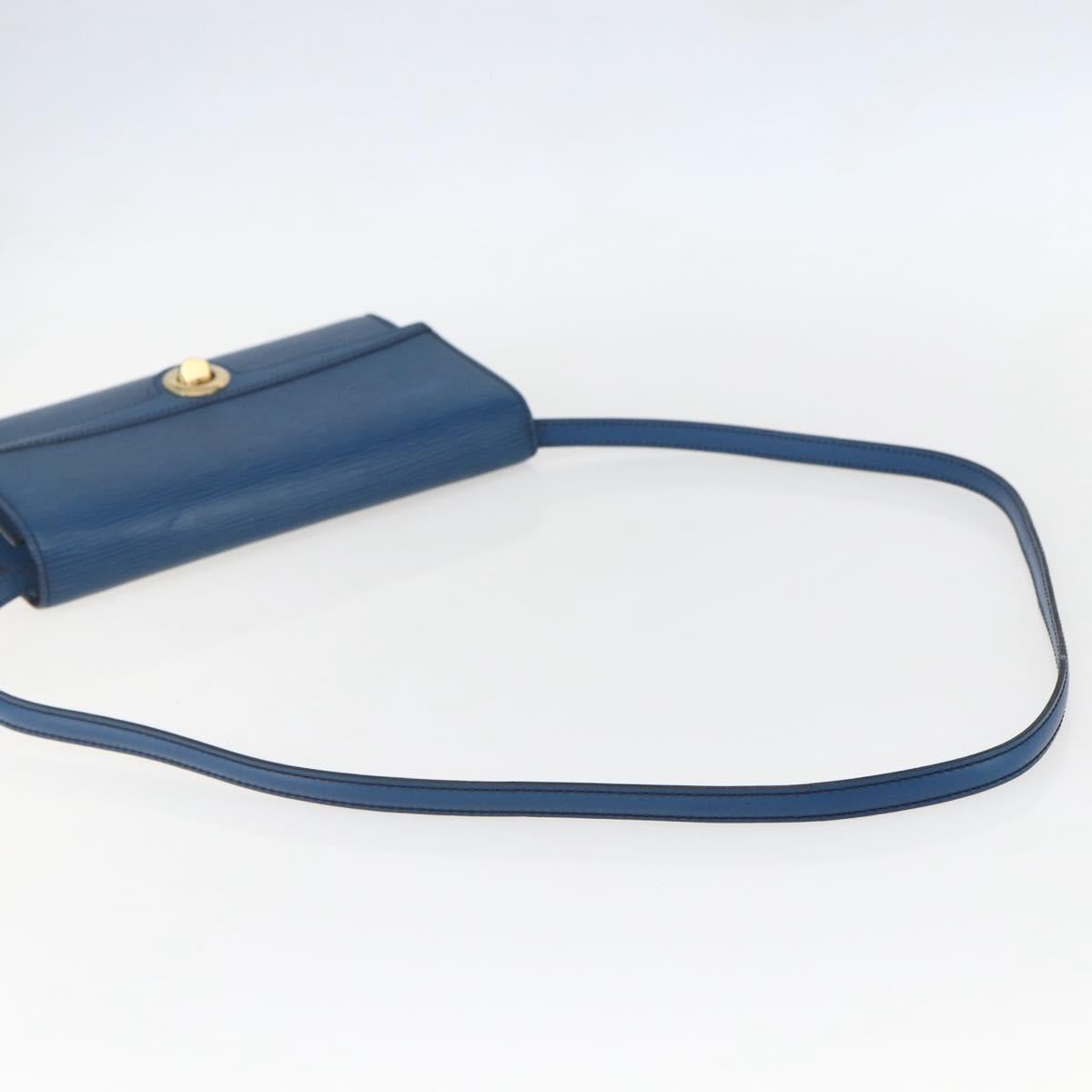 LOUIS VUITTON Epi Pochette Arche Shoulder Bag Blue M52575 LV Auth ar13863