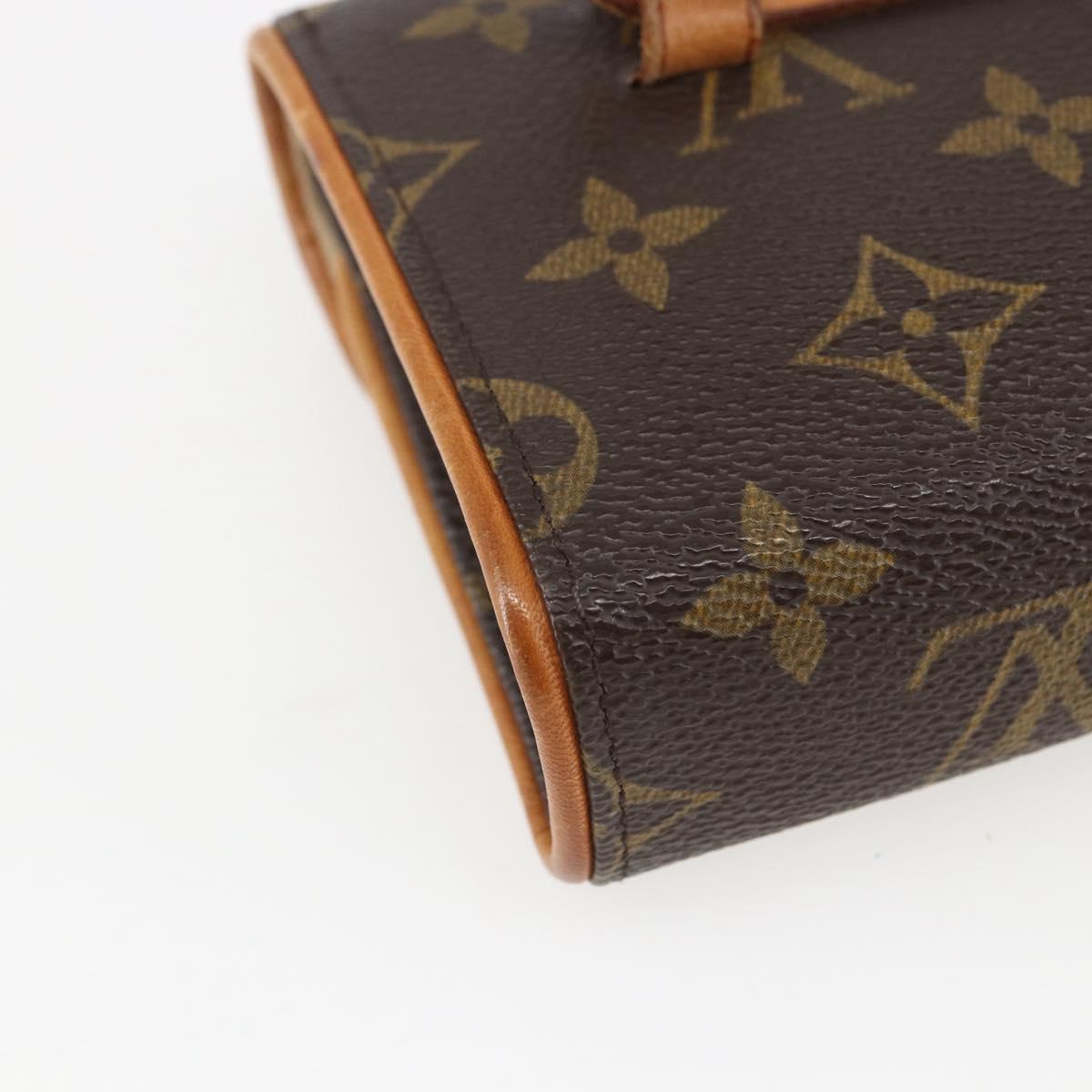 LOUIS VUITTON Monogram Pochette Florentine Waist bag M51855 LV Auth ar13879