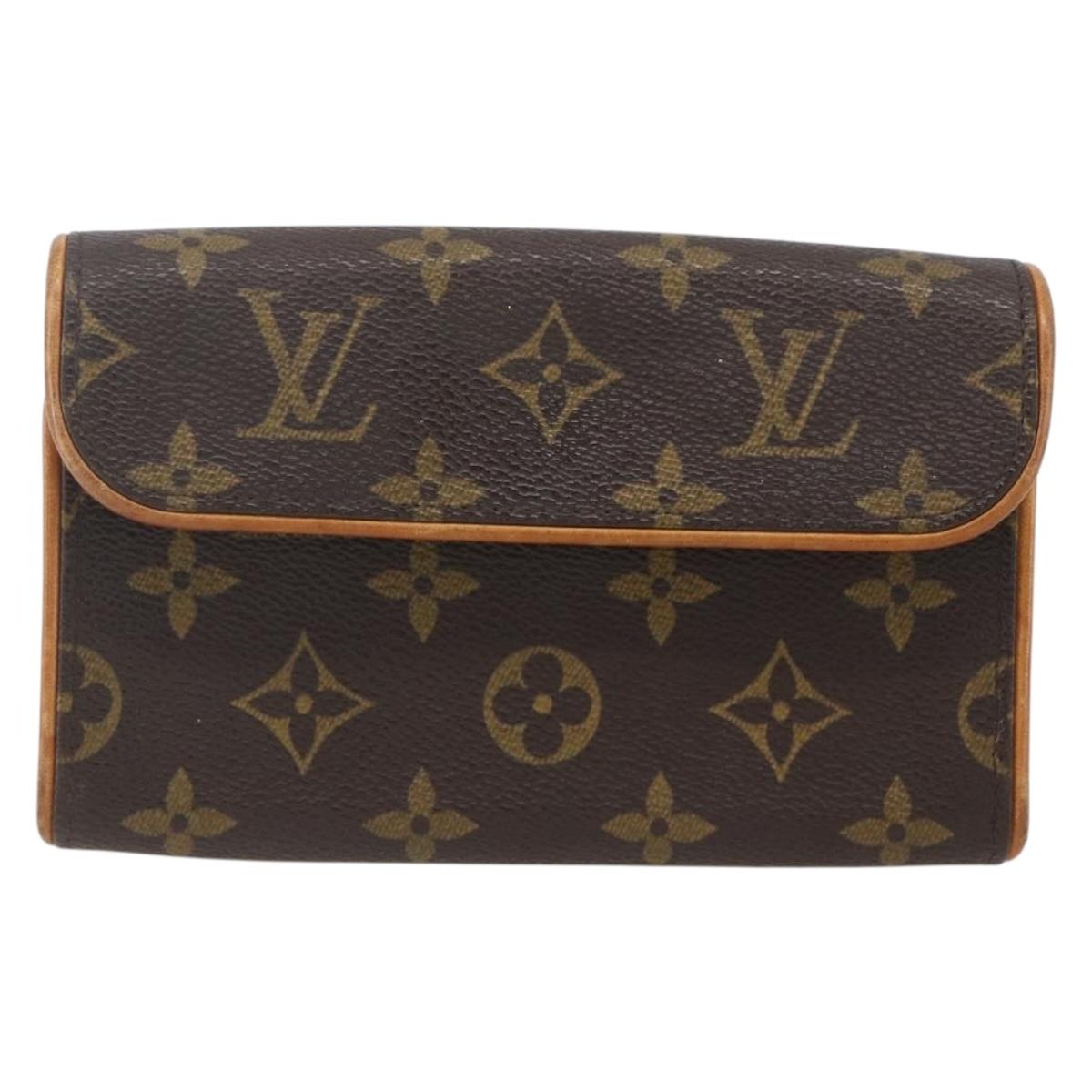 LOUIS VUITTON Monogram Pochette Florentine Waist bag M51855 LV Auth ar13879