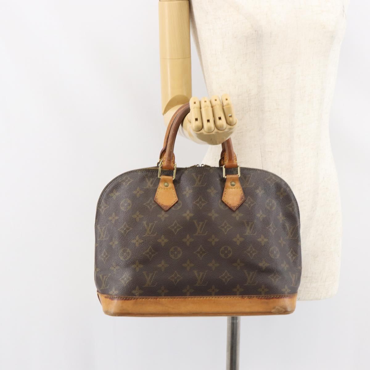 LOUIS VUITTON Monogram Alma Hand Bag M51130 LV Auth ar13882