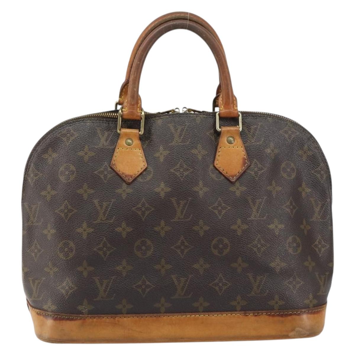LOUIS VUITTON Monogram Alma Hand Bag M51130 LV Auth ar13882