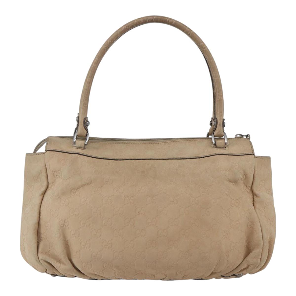 GUCCI GG Canvas Abbey Tote Bag Outlet Beige Silver 327787 Auth ar13885