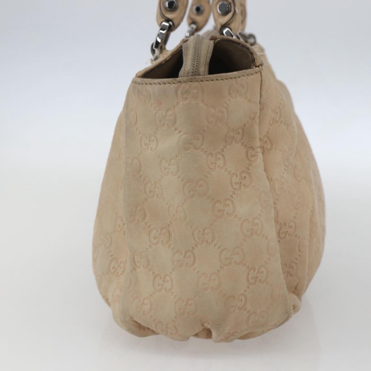 GUCCI GG Canvas Abbey Tote Bag Outlet Beige Silver 327787 Auth ar13885