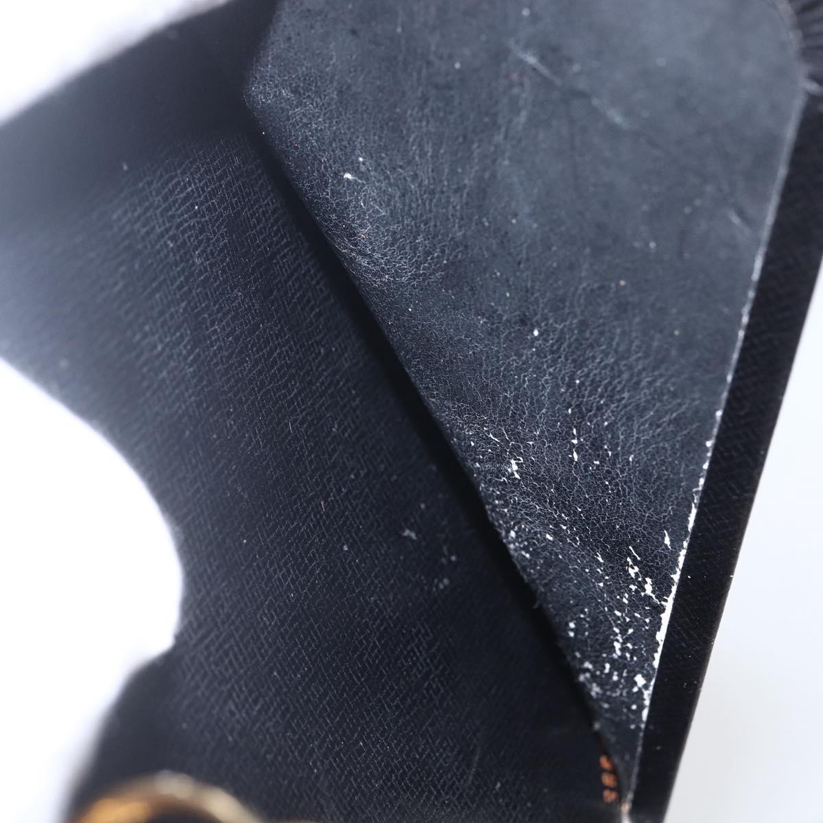 LOUIS VUITTON Epi Agenda MM Day Planner Cover Black R20042 LV Auth ar13887