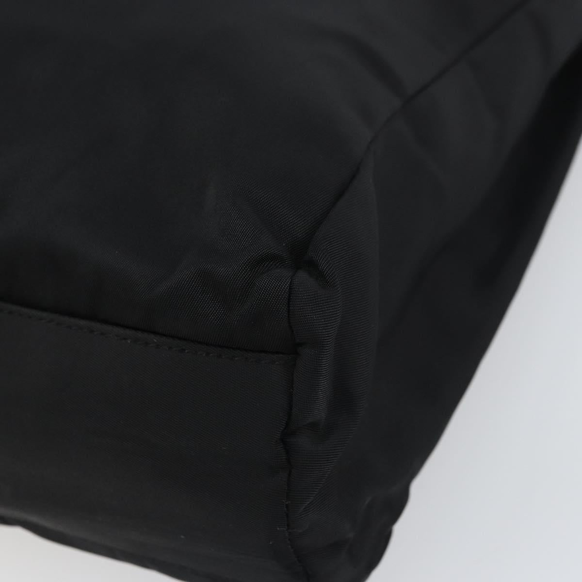 PRADA Hand Bag Nylon Black Auth ar13903