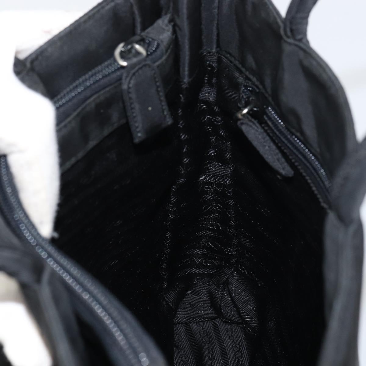 PRADA Hand Bag Nylon Black Auth ar13903