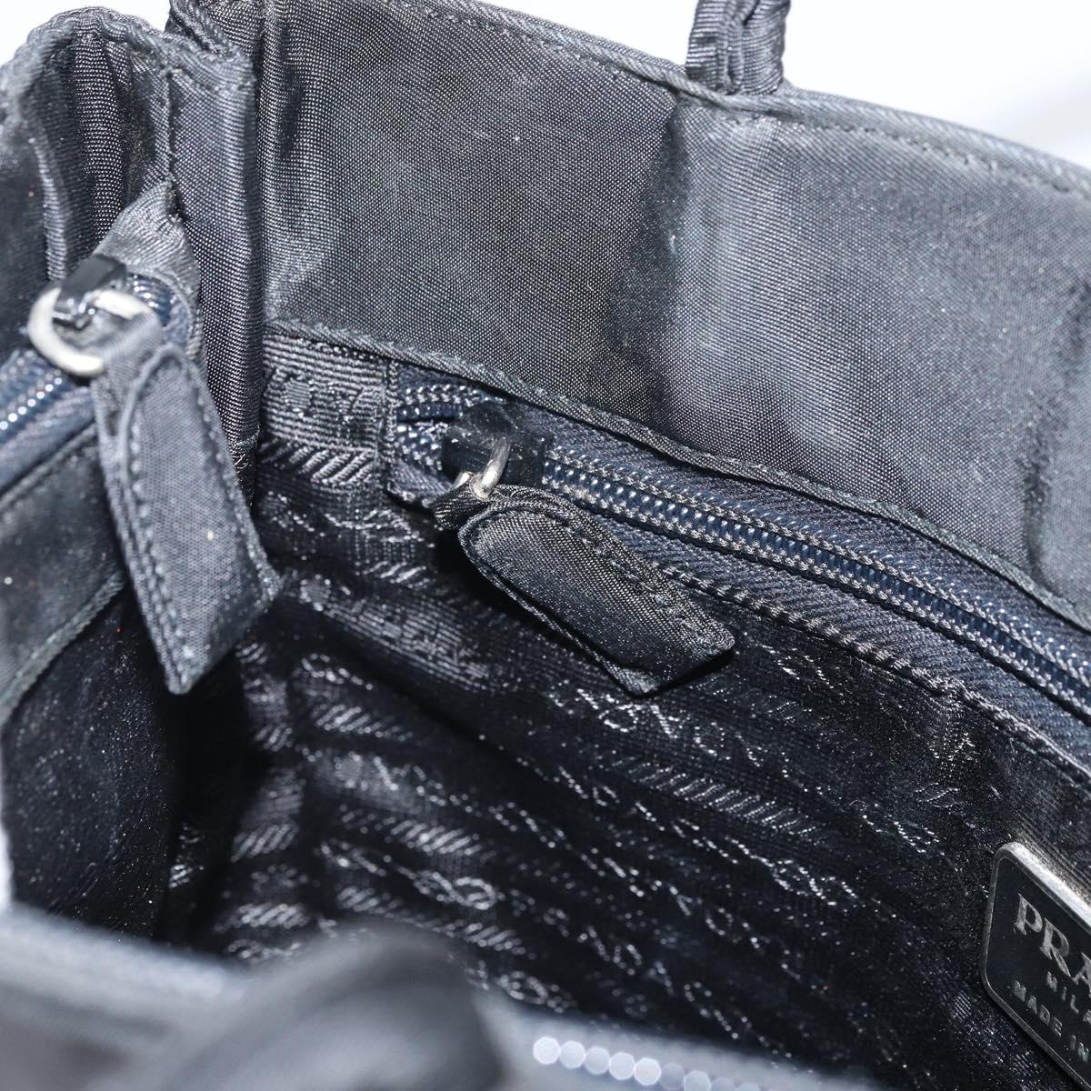 PRADA Hand Bag Nylon Black Auth ar13903