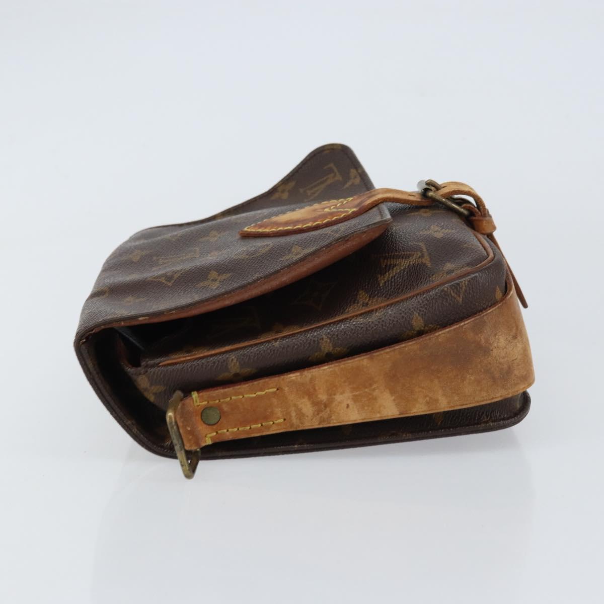 LOUIS VUITTON Monogram Cartouchiere MM Shoulder Bag M51253 LV Auth ar13906
