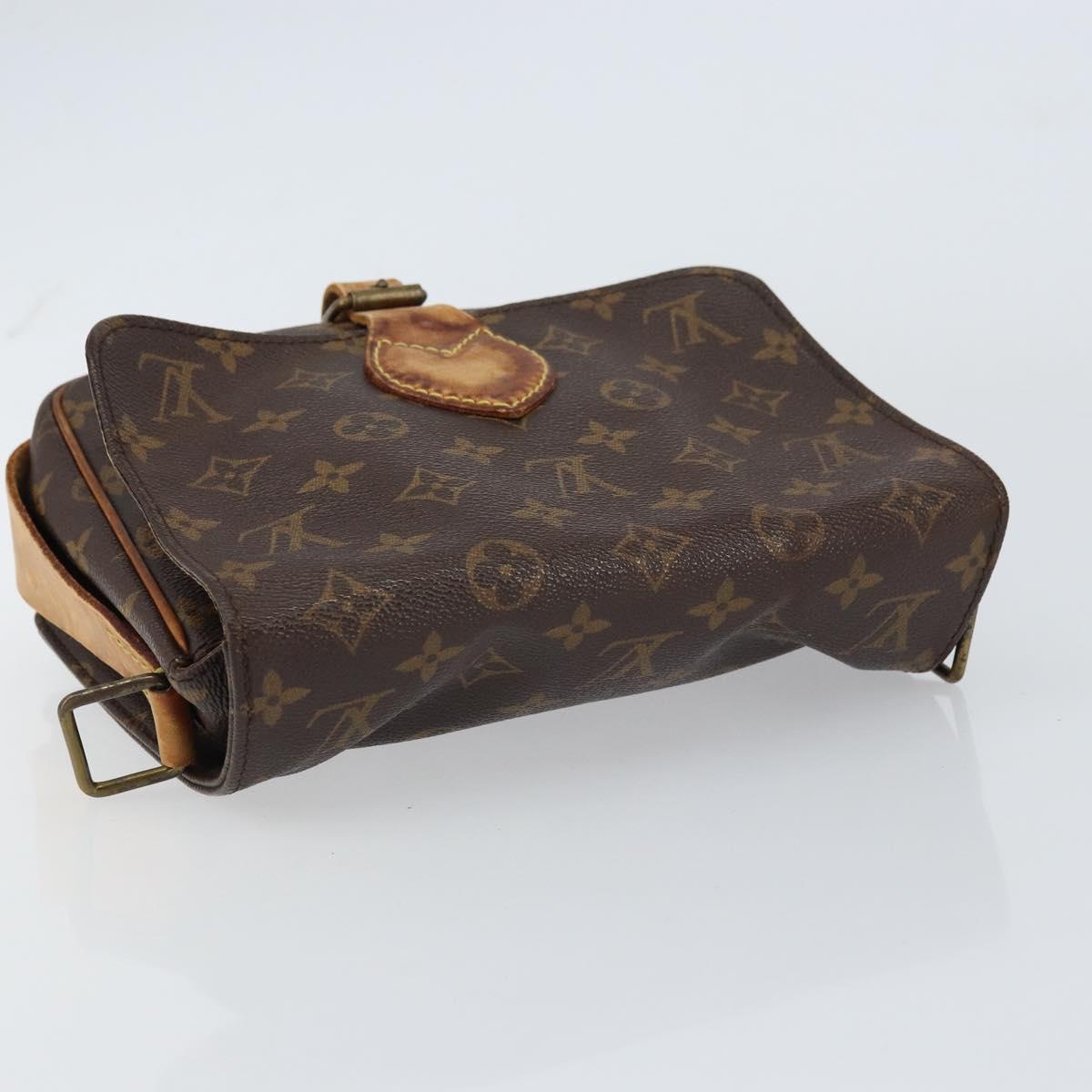 LOUIS VUITTON Monogram Cartouchiere MM Shoulder Bag M51253 LV Auth ar13906