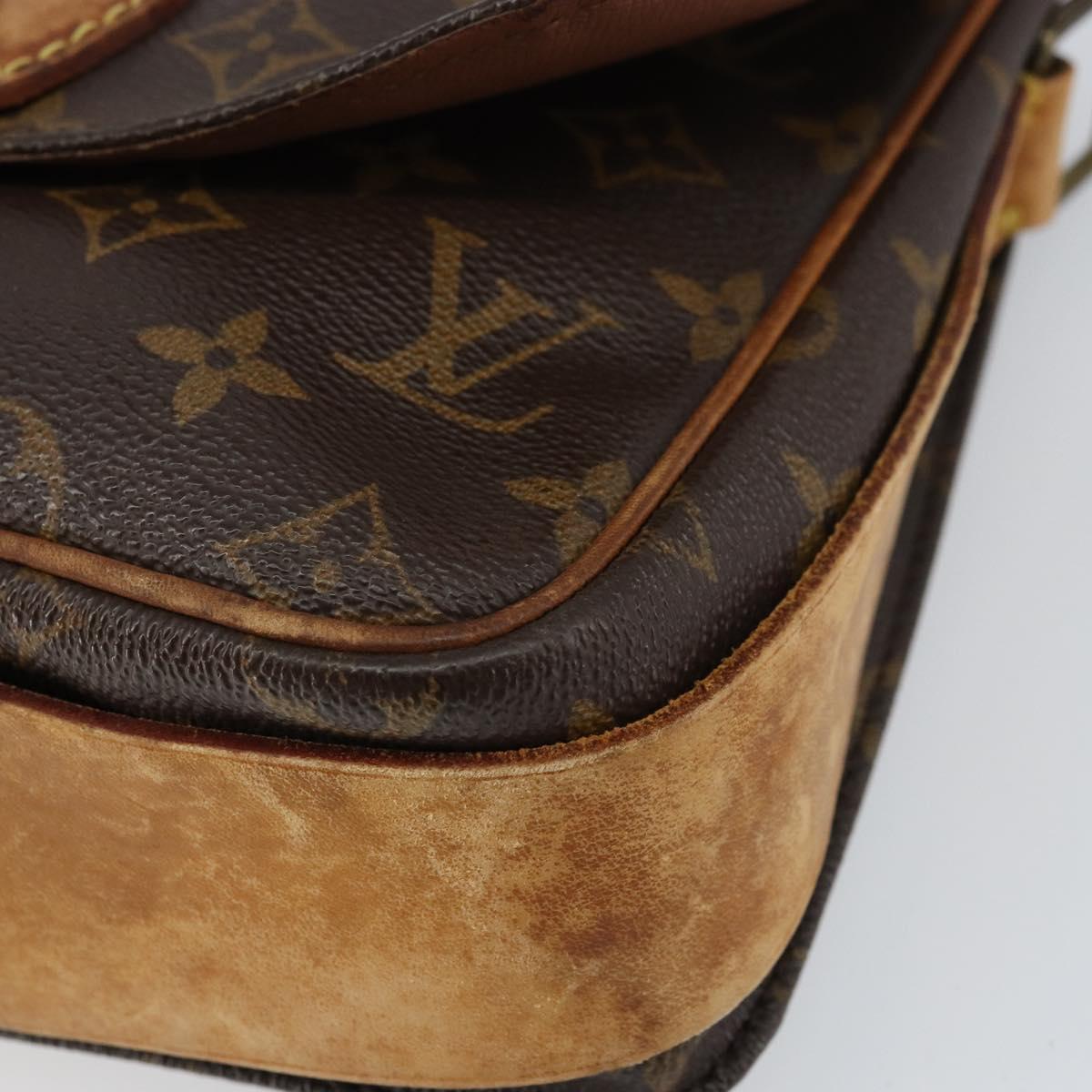 LOUIS VUITTON Monogram Cartouchiere MM Shoulder Bag M51253 LV Auth ar13906