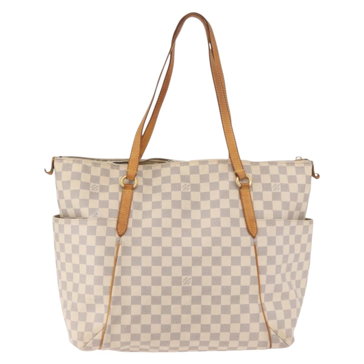 LOUIS VUITTON Damier Azur Totally GM Tote Bag N51263 LV Auth ar13924