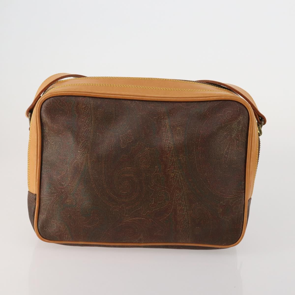 ETRO Shoulder Bag PVC Leather 2 Set Bordeaux Auth ar13930