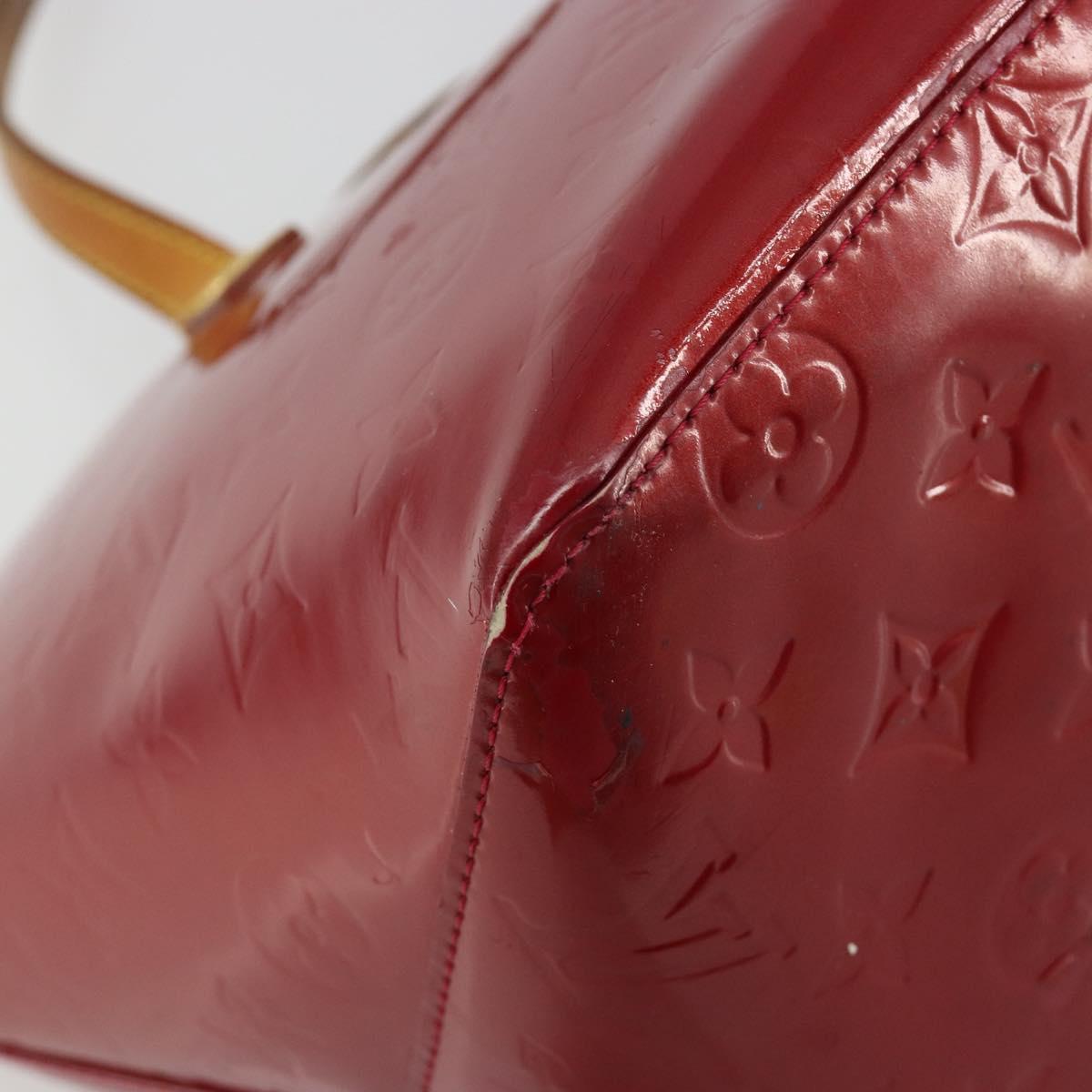 LOUIS VUITTON Monogram Vernis Bellevue PM Bag Pomme D'amour M93583 Auth ar13938