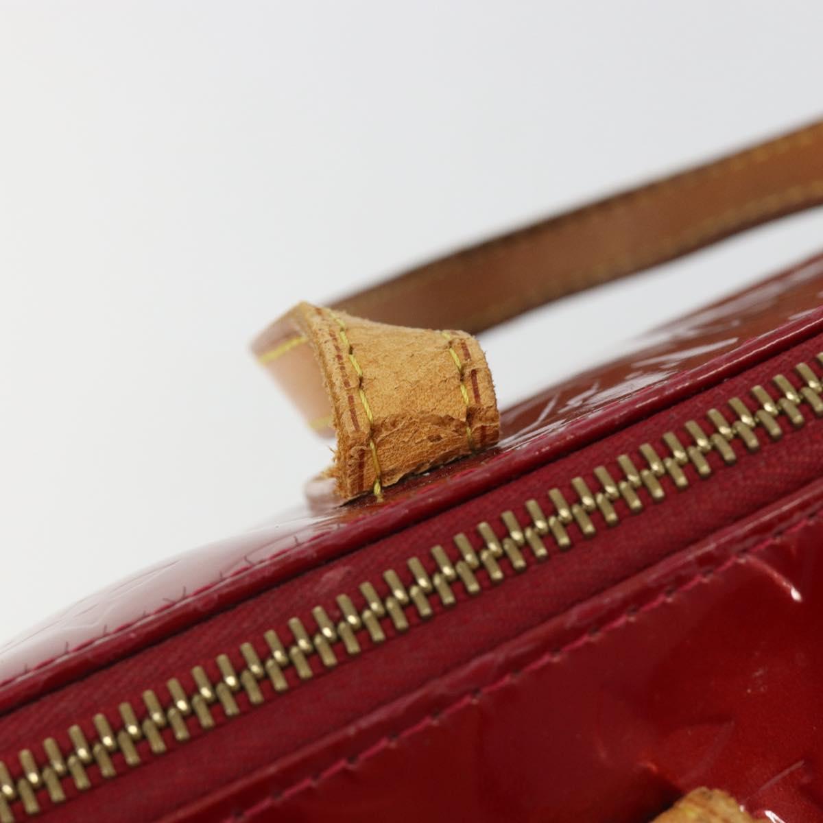 LOUIS VUITTON Monogram Vernis Bellevue PM Bag Pomme D'amour M93583 Auth ar13938