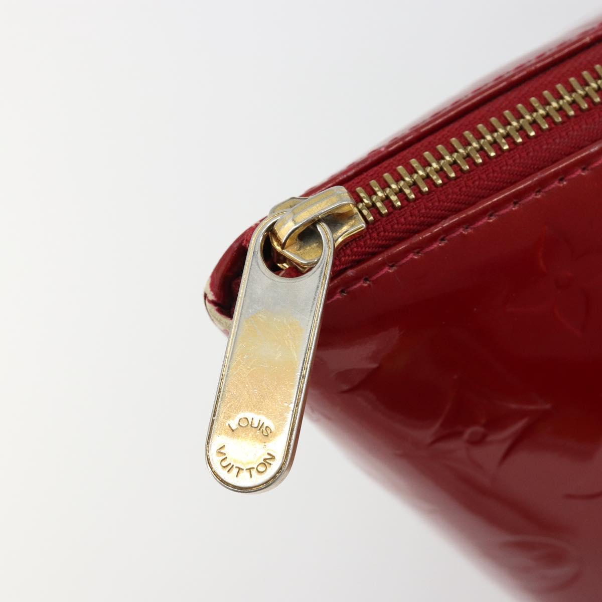 LOUIS VUITTON Monogram Vernis Bellevue PM Bag Pomme D'amour M93583 Auth ar13938
