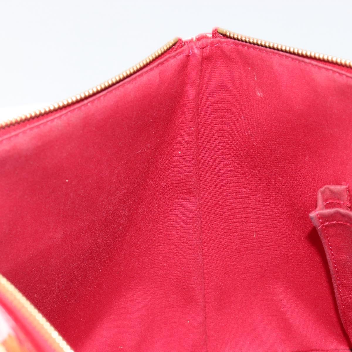 LOUIS VUITTON Monogram Vernis Bellevue PM Bag Pomme D'amour M93583 Auth ar13938