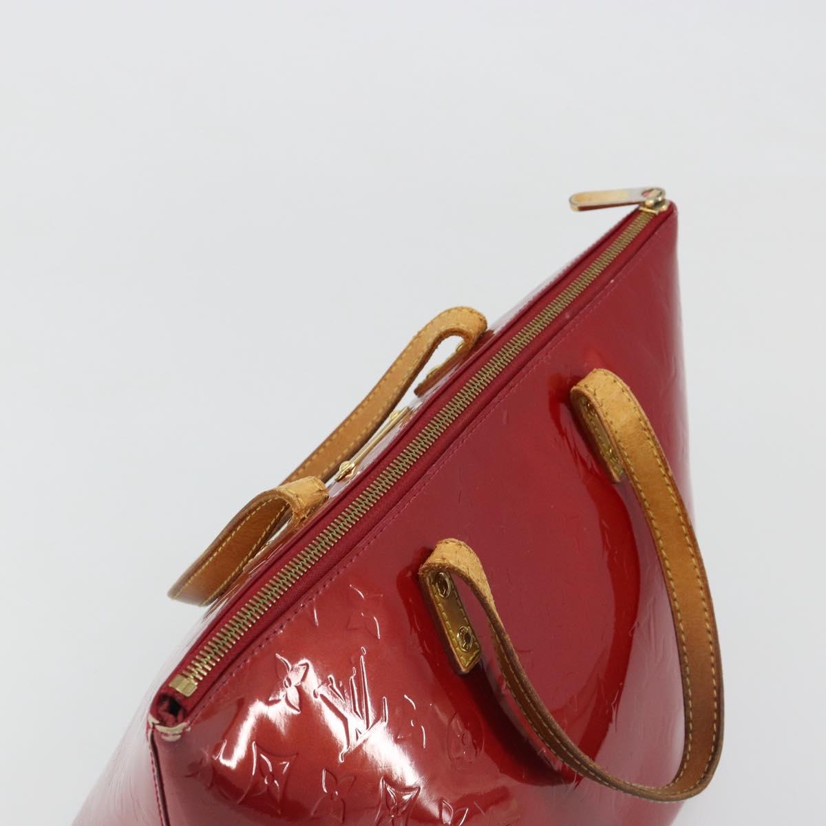 LOUIS VUITTON Monogram Vernis Bellevue PM Bag Pomme D'amour M93583 Auth ar13938