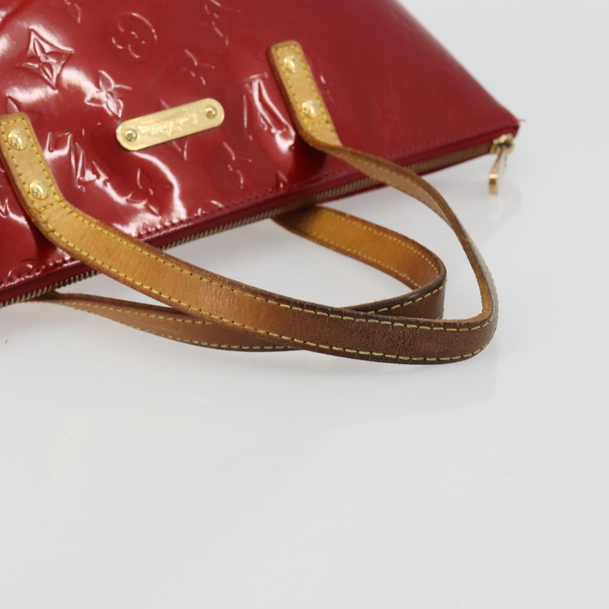 LOUIS VUITTON Monogram Vernis Bellevue PM Bag Pomme D'amour M93583 Auth ar13938