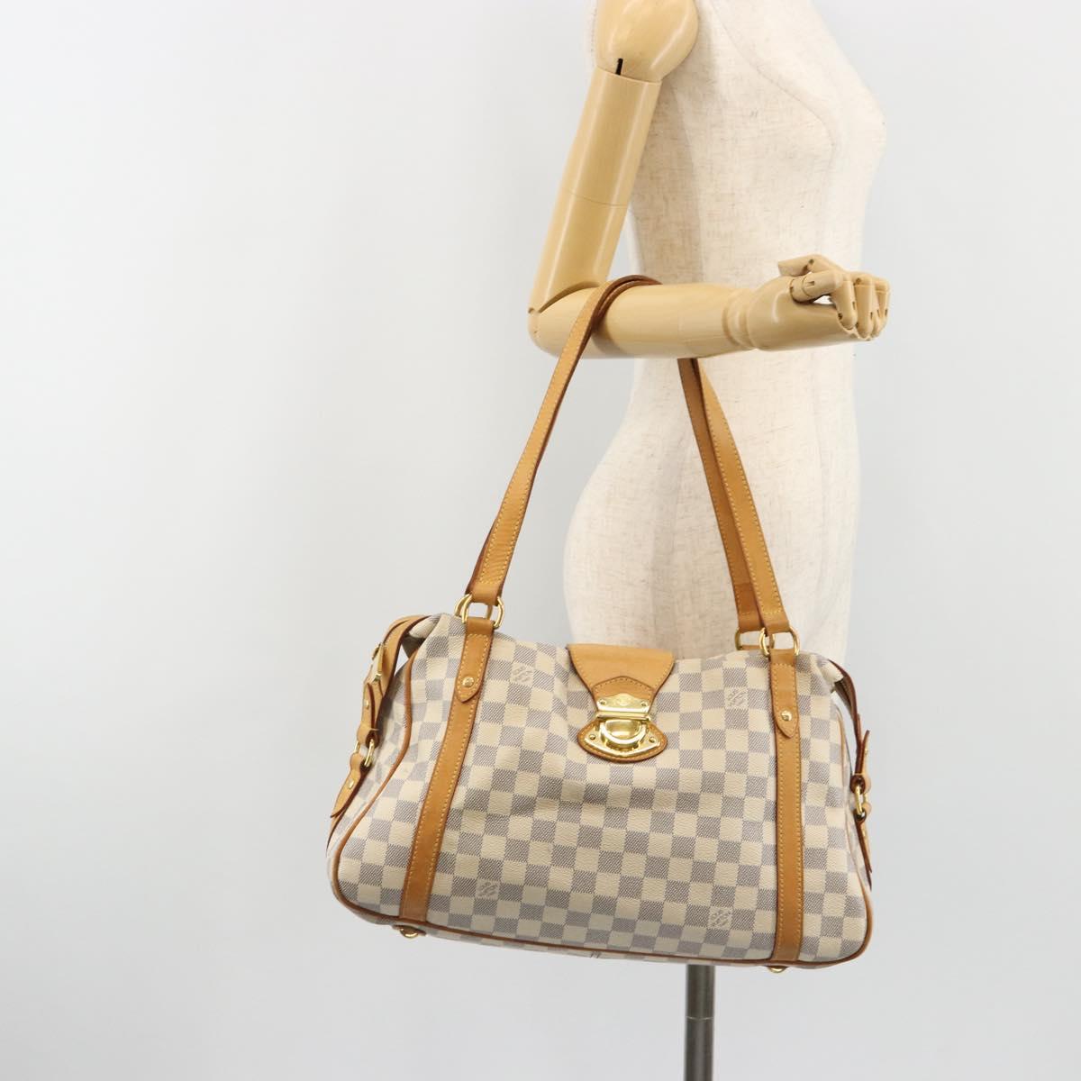 LOUIS VUITTON Damier Azur Stresa PM Tote Bag M51188 LV Auth ar13946