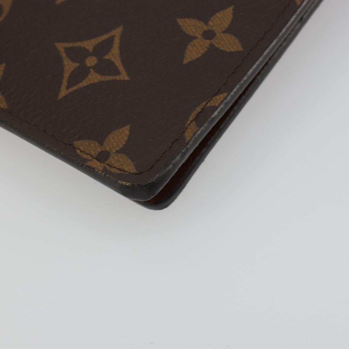 LOUIS VUITTON Monogram Agenda GM Day Planner Cover R20006 LV Auth ar13947