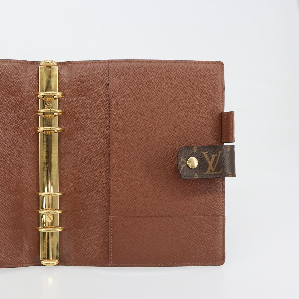 LOUIS VUITTON Monogram Agenda GM Day Planner Cover R20006 LV Auth ar13947