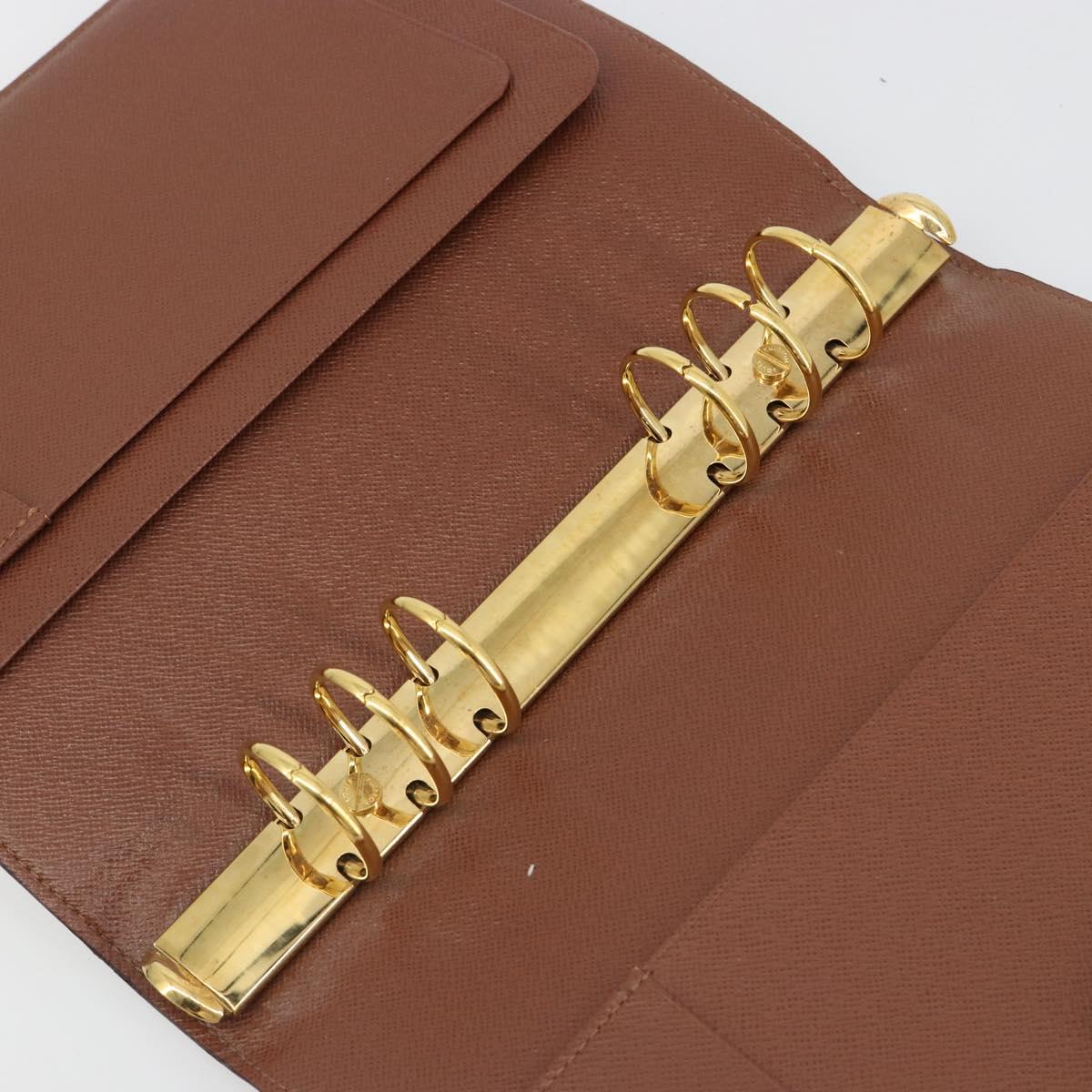 LOUIS VUITTON Monogram Agenda GM Day Planner Cover R20006 LV Auth ar13947