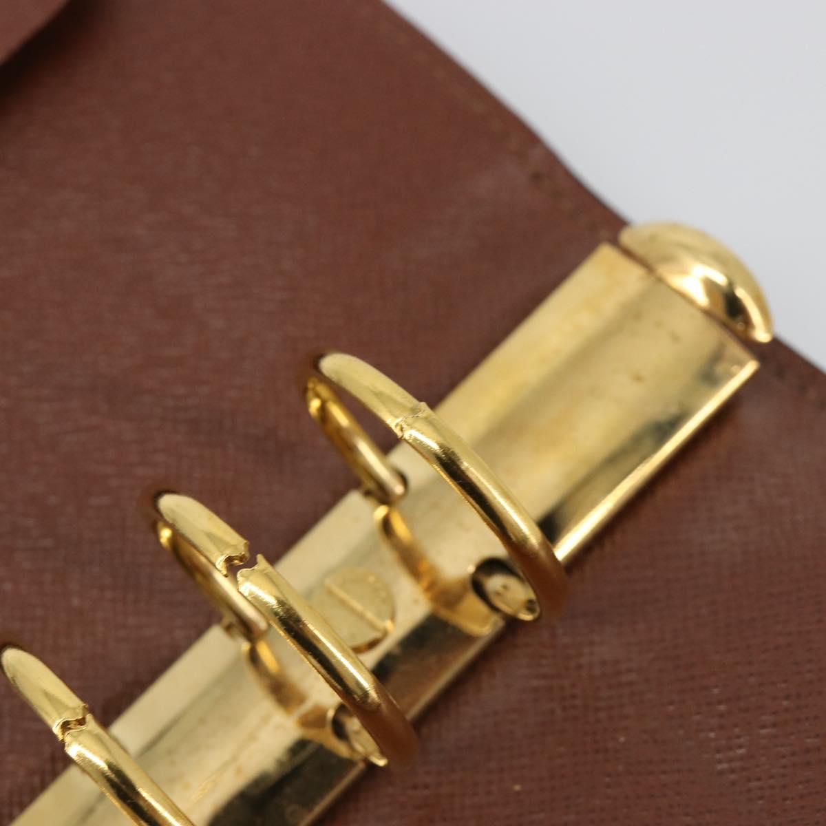 LOUIS VUITTON Monogram Agenda GM Day Planner Cover R20006 LV Auth ar13947