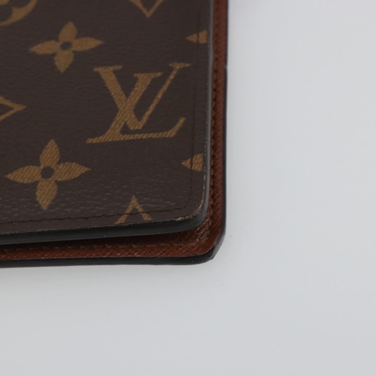 LOUIS VUITTON Monogram Agenda GM Day Planner Cover R20006 LV Auth ar13947