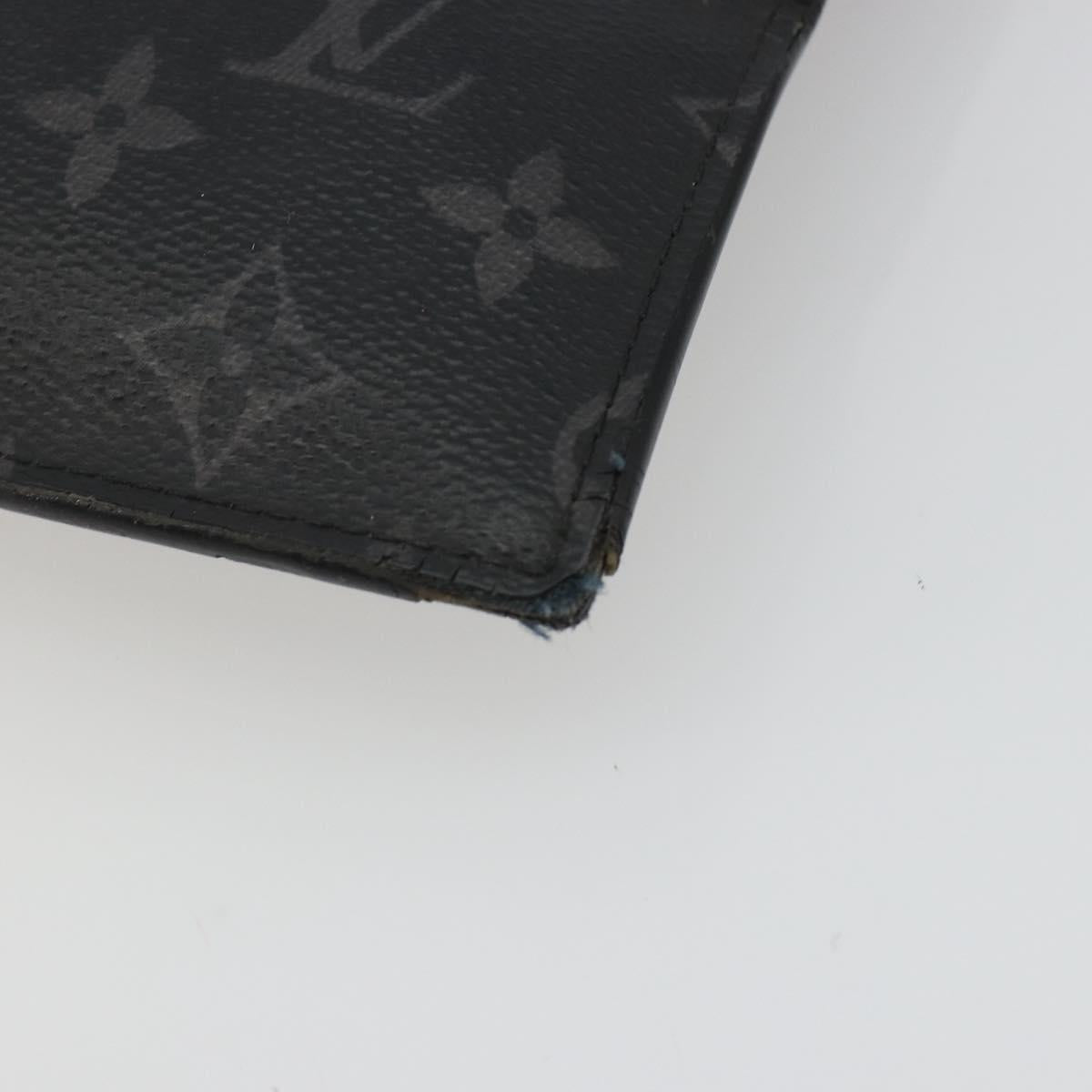 LOUIS VUITTON Monogram Eclipse Grand Sac Pouch M44733 LV Auth ar13960