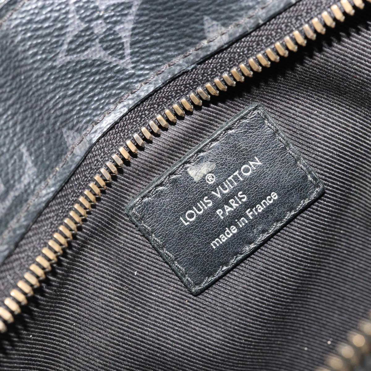 LOUIS VUITTON Monogram Eclipse Grand Sac Pouch M44733 LV Auth ar13960