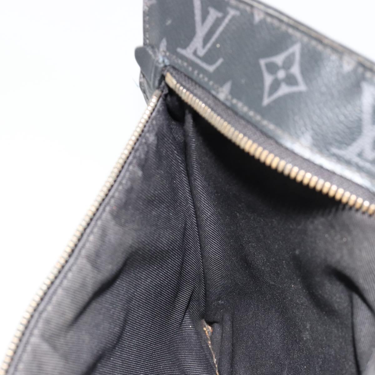 LOUIS VUITTON Monogram Eclipse Grand Sac Pouch M44733 LV Auth ar13960