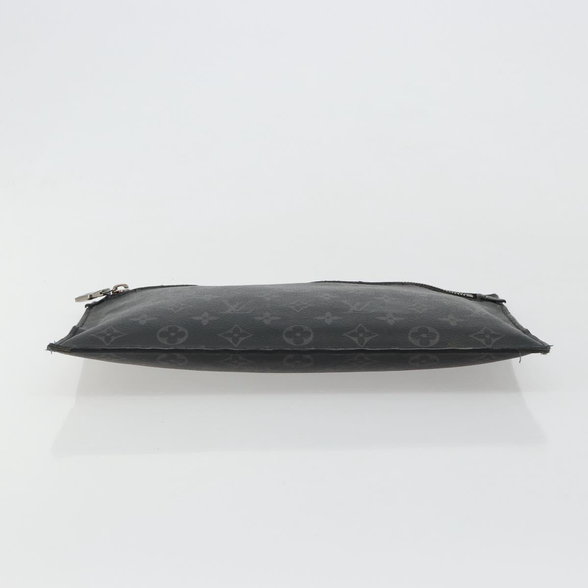 LOUIS VUITTON Monogram Eclipse Grand Sac Pouch M44733 LV Auth ar13960