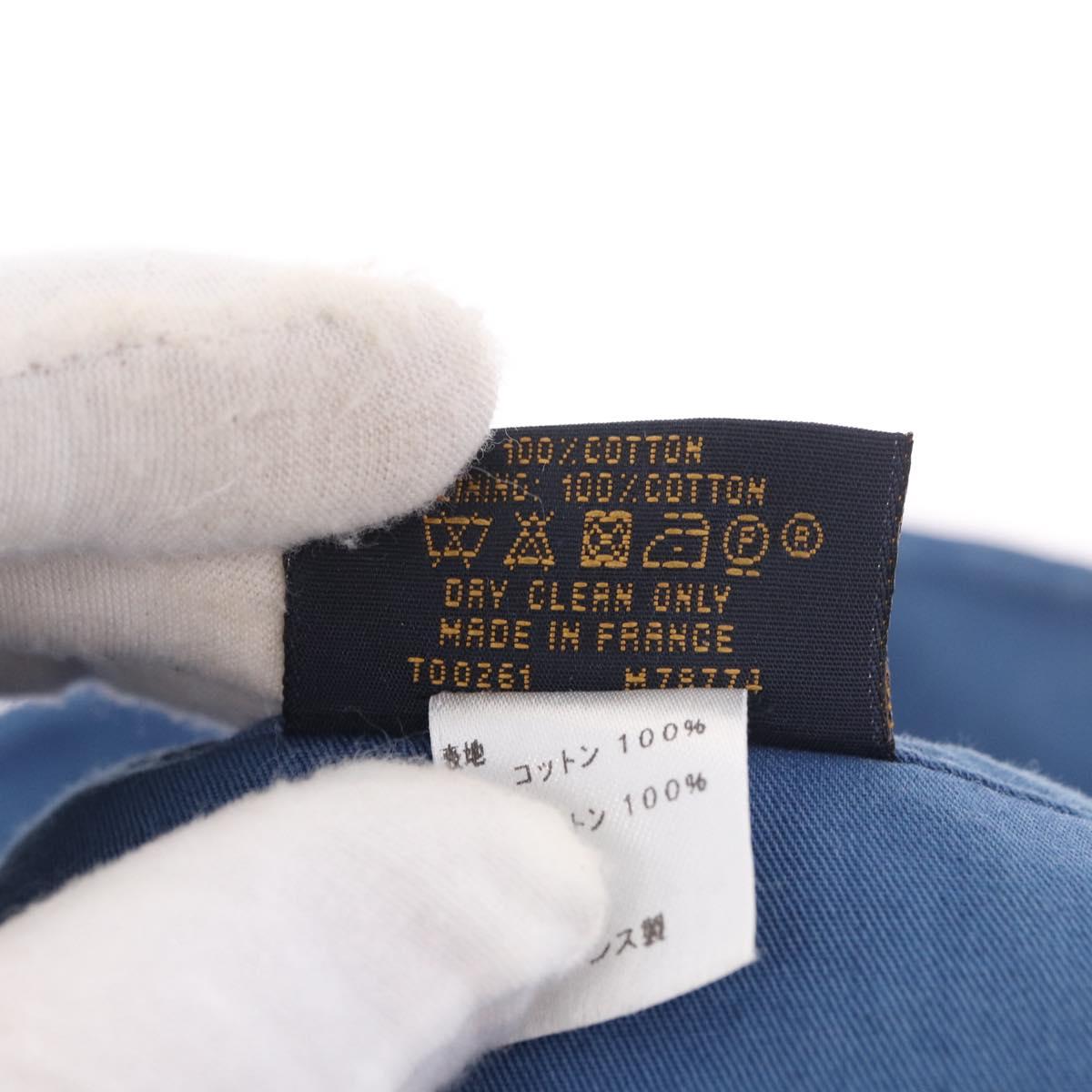 LOUIS VUITTON Monogram Denim Bucket hat Hat Blue LV Auth ar13961A