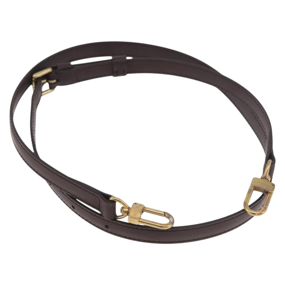 LOUIS VUITTON Adjustable Damier Shoulder Strap 37""-44.1"" Brown LV Auth ar13968