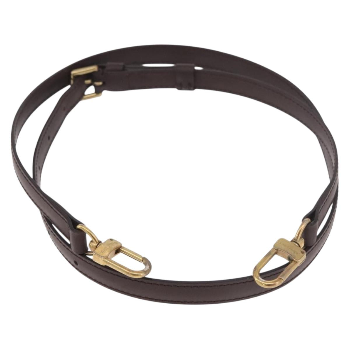 LOUIS VUITTON Adjustable Damier Shoulder Strap 37""-44.1"" Brown LV Auth ar13968