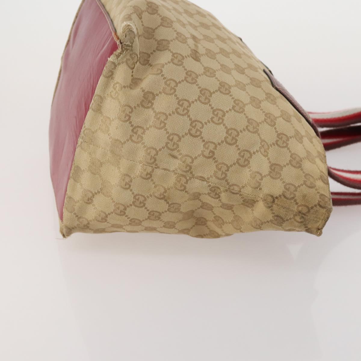 Salvatore Ferragamo Gucci GG Canvas Sherry Line Bag Nylon 2 Set Auth ar13970