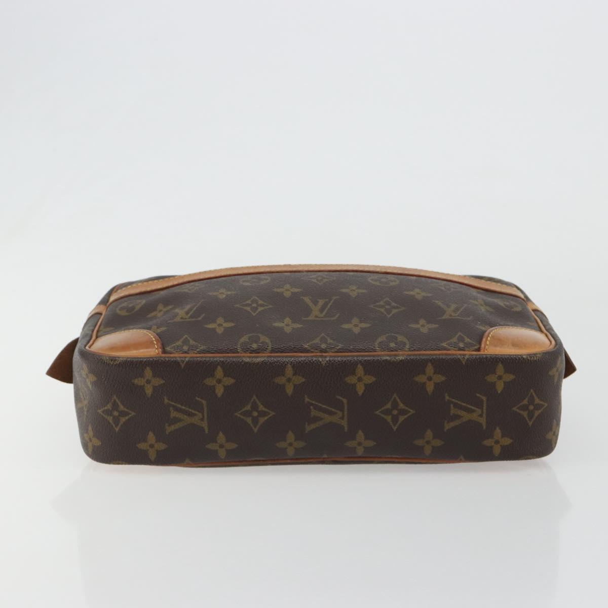 LOUIS VUITTON Monogram Compiegne 28 Clutch Bag M51845 LV Auth ar13971