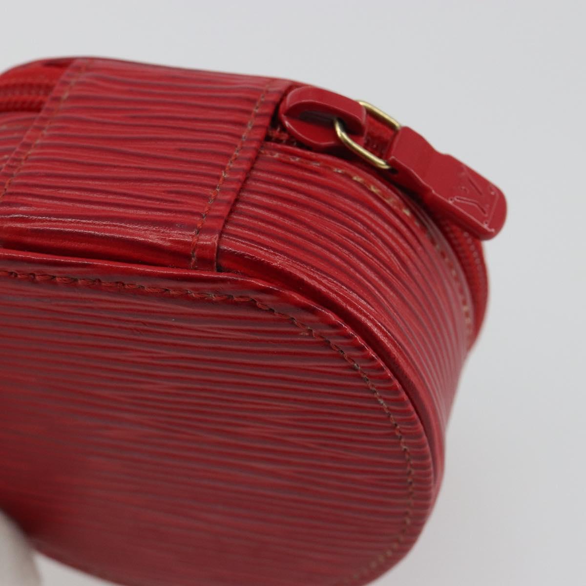 LOUIS VUITTON Epi Ecrin Bijou 8 Jewelry Box Red M48227 LV Auth ar13982