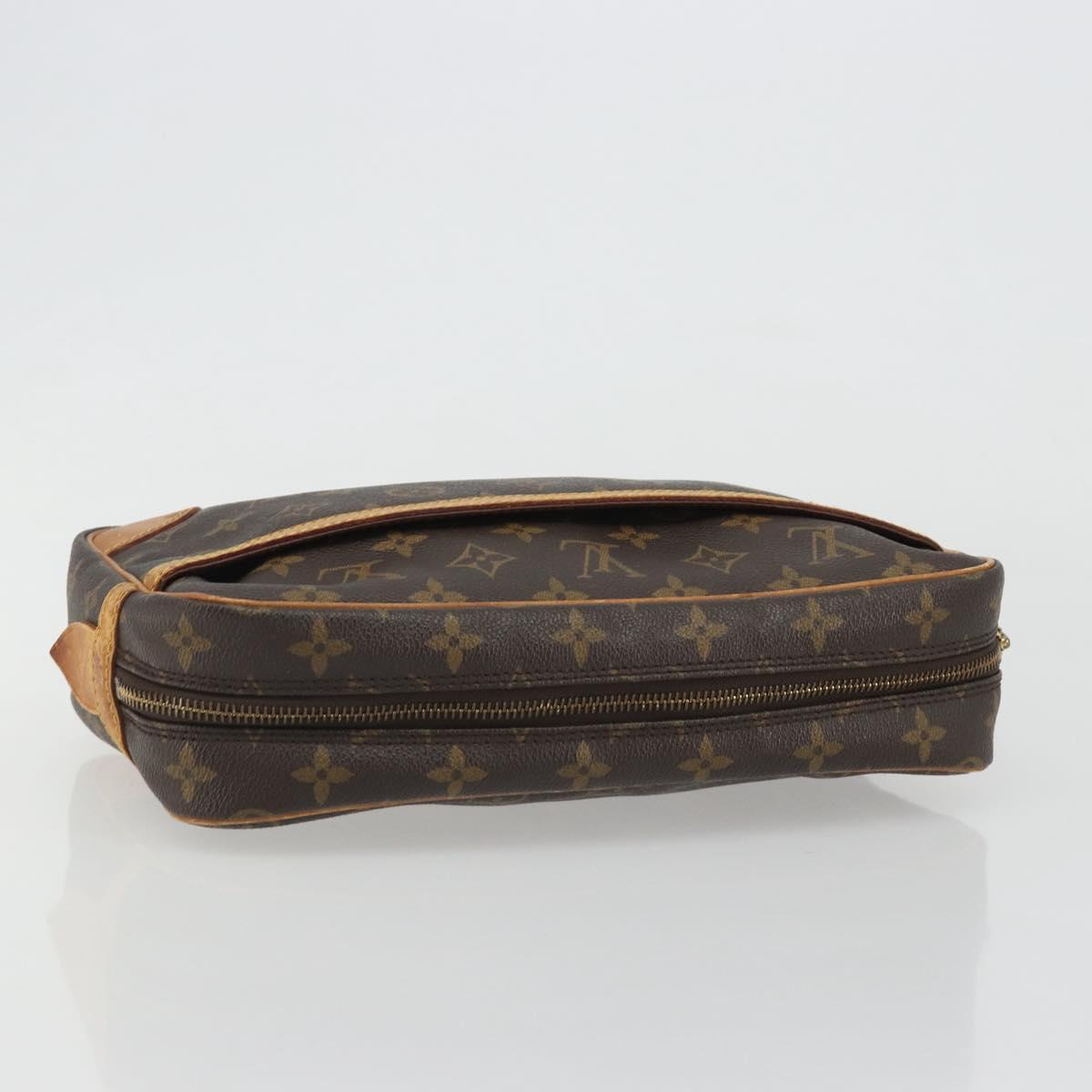 LOUIS VUITTON Monogram Compiegne 28 Clutch Bag M51845 LV Auth ar13985