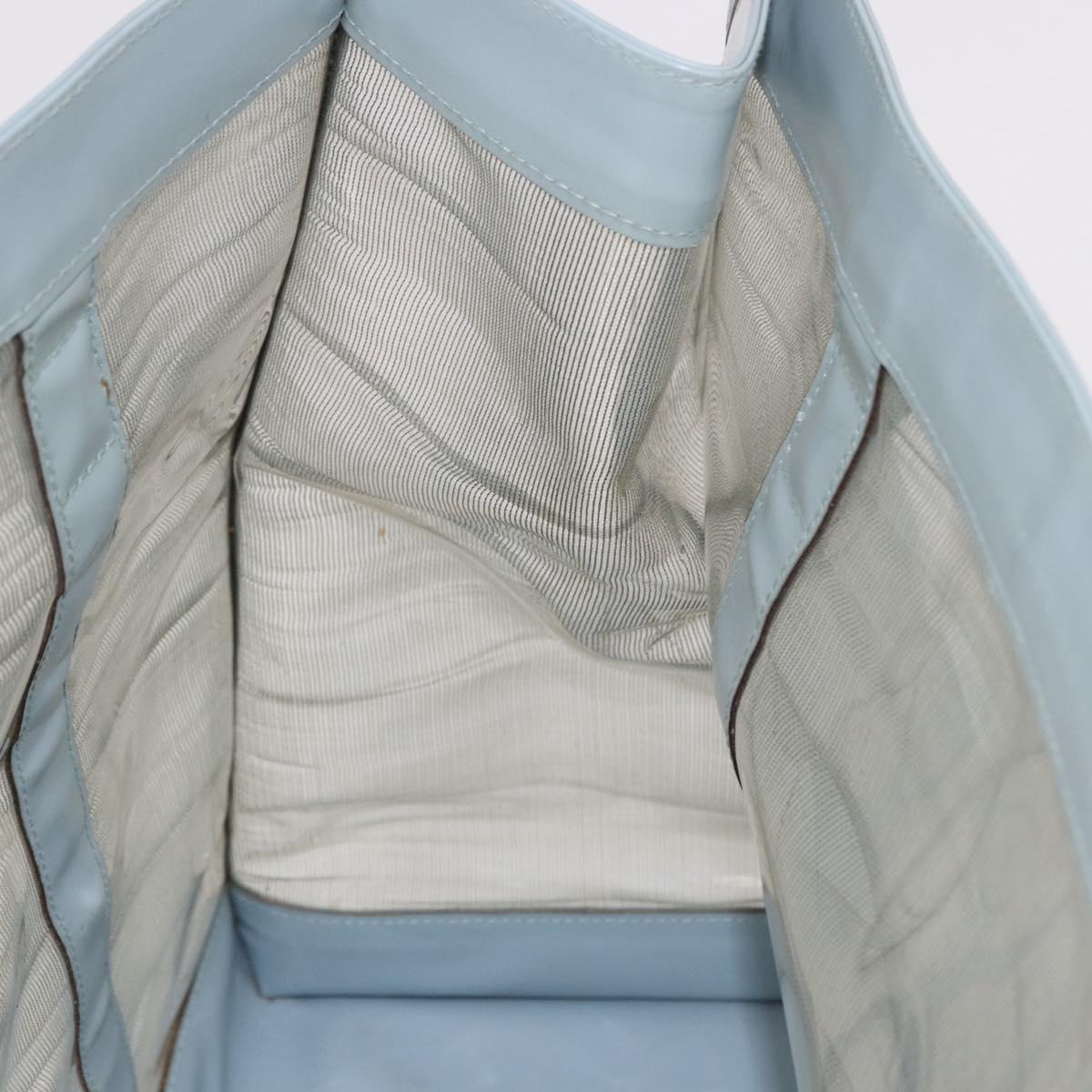 GUCCI Tote Bag Mesh Light Blue Silver 002 3754 0404 Auth ar13988