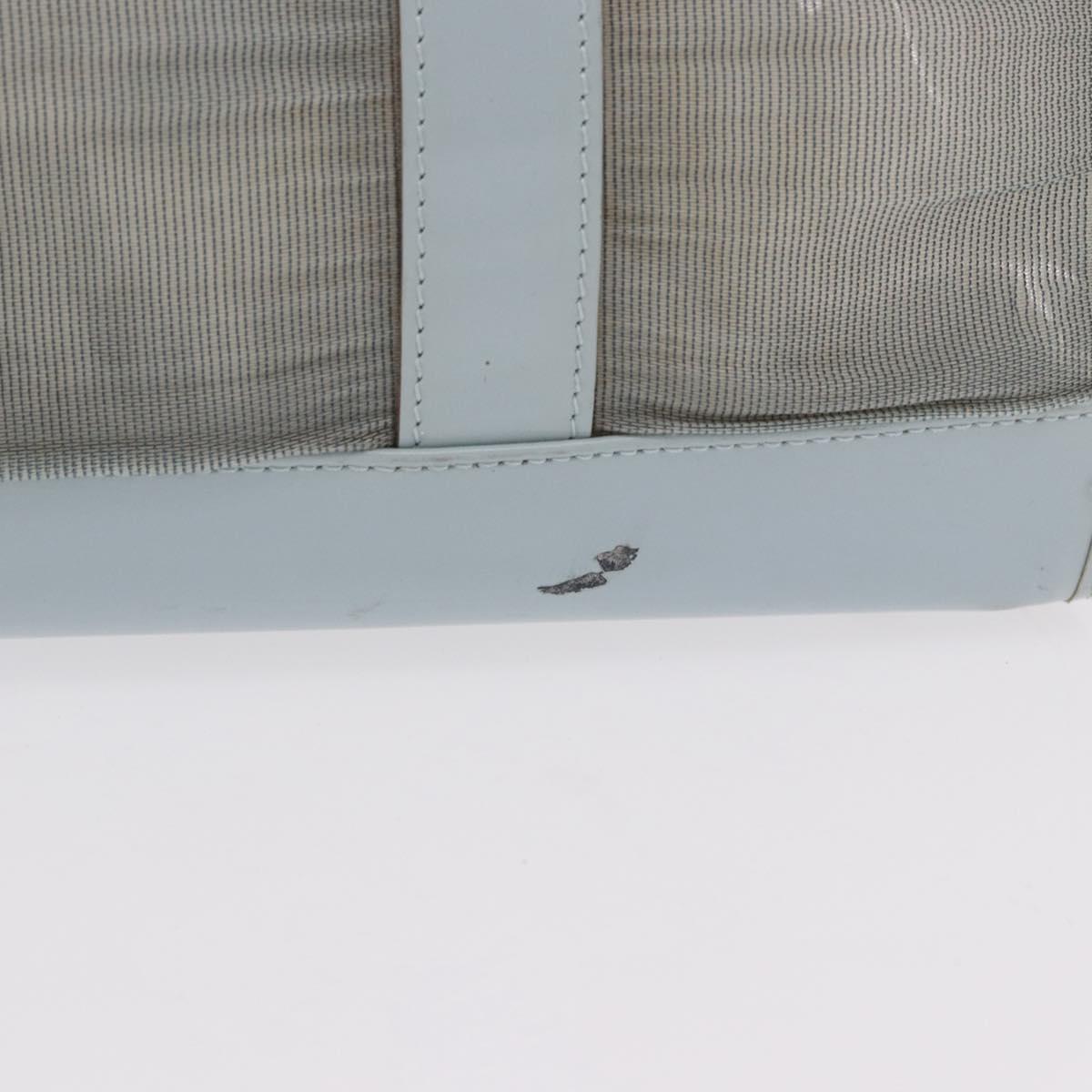 GUCCI Tote Bag Mesh Light Blue Silver 002 3754 0404 Auth ar13988