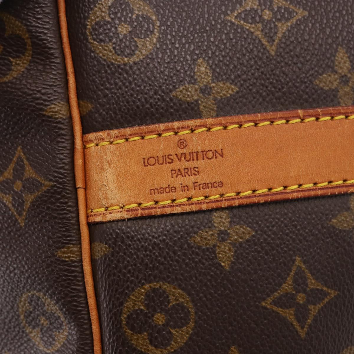 LOUIS VUITTON Monogram Keepall Bandouliere 50 Boston Bag M41416 LV Auth ar13990
