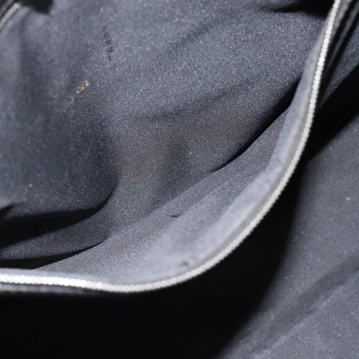 FENDI Zucca Canvas Tote Bag Nylon Black Silver Auth ar13992