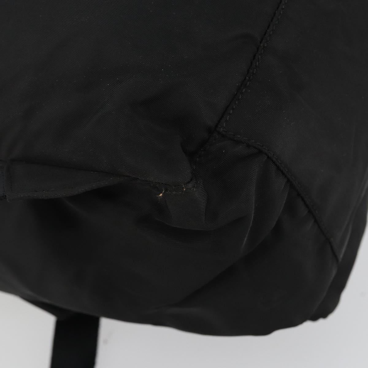 PRADA Backpack Nylon Black Silver Auth ar13994