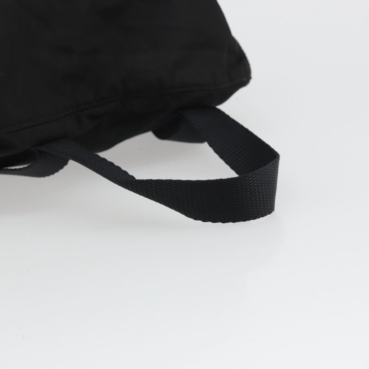 PRADA Backpack Nylon Black Silver Auth ar13994