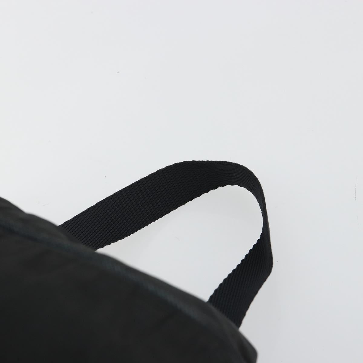 PRADA Backpack Nylon Black Silver Auth ar13994