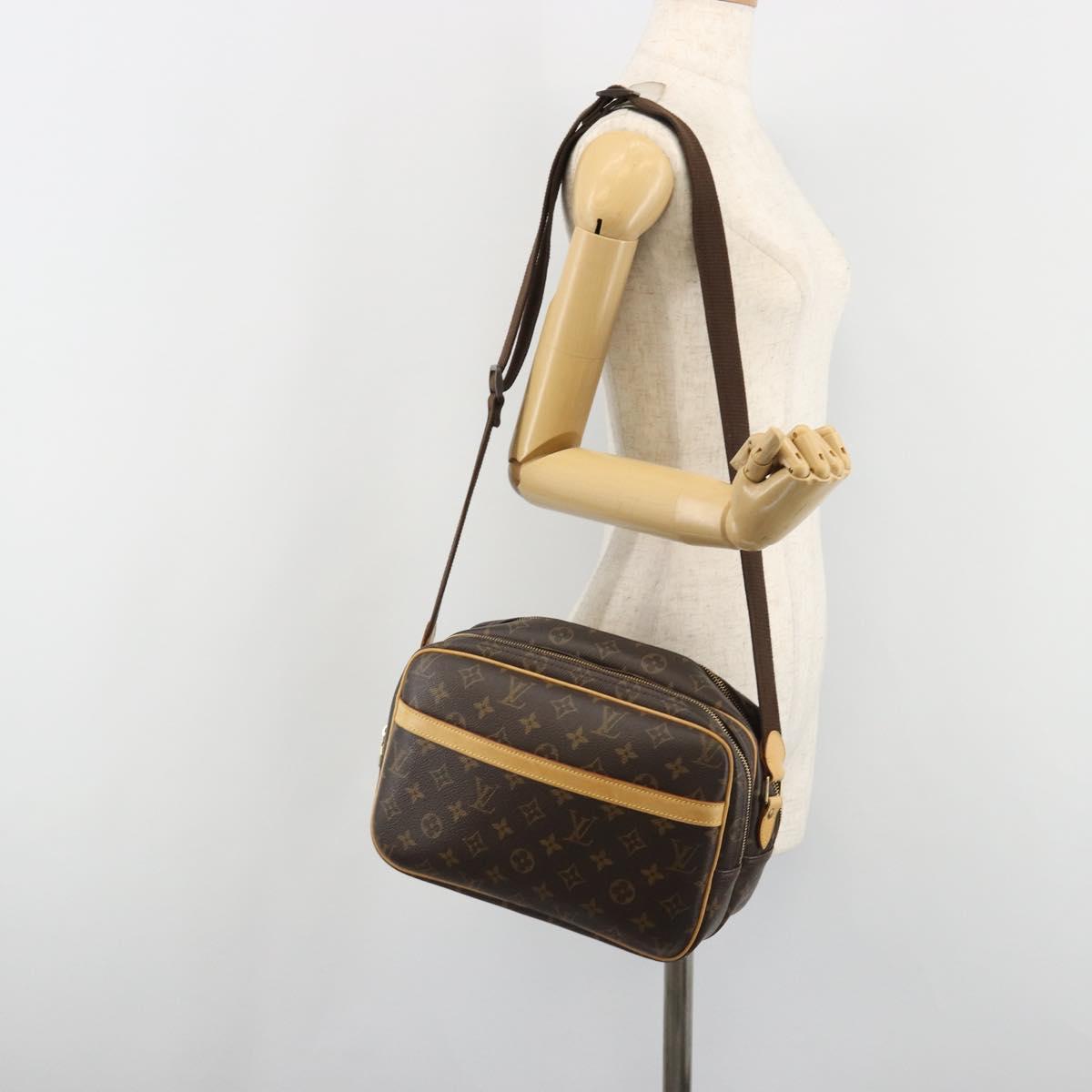 LOUIS VUITTON Monogram Reporter PM Shoulder Bag M45254 LV Auth ar14000