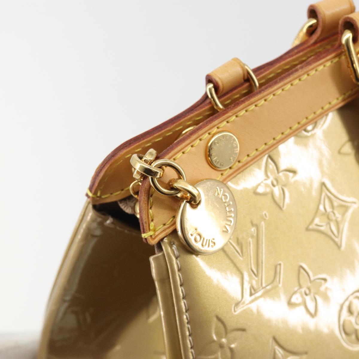 LOUIS VUITTON Monogram Vernis Blair MM Bag 2way Beige Poodle M91755 Auth ar14002A