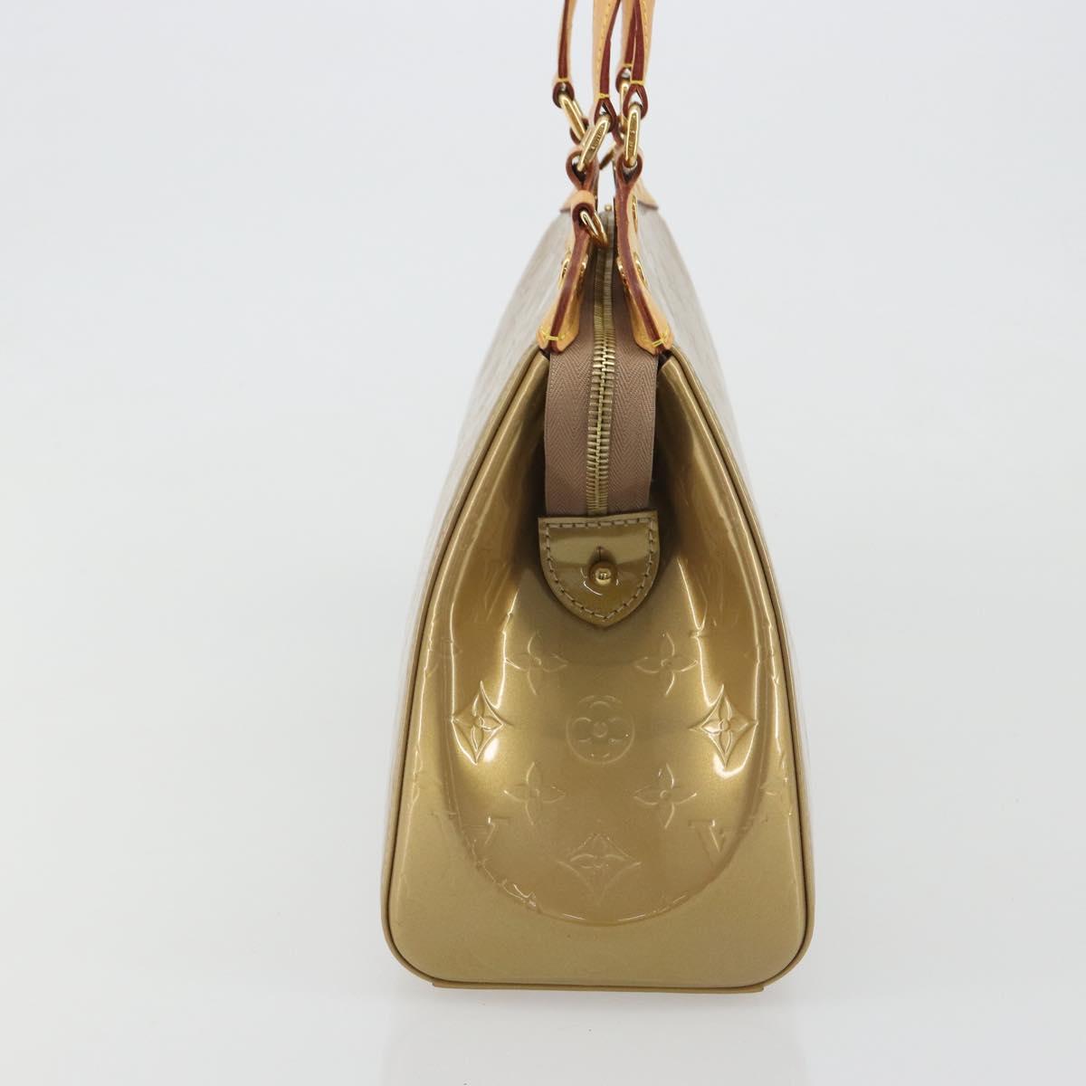 LOUIS VUITTON Monogram Vernis Blair MM Bag 2way Beige Poodle M91755 Auth ar14002A