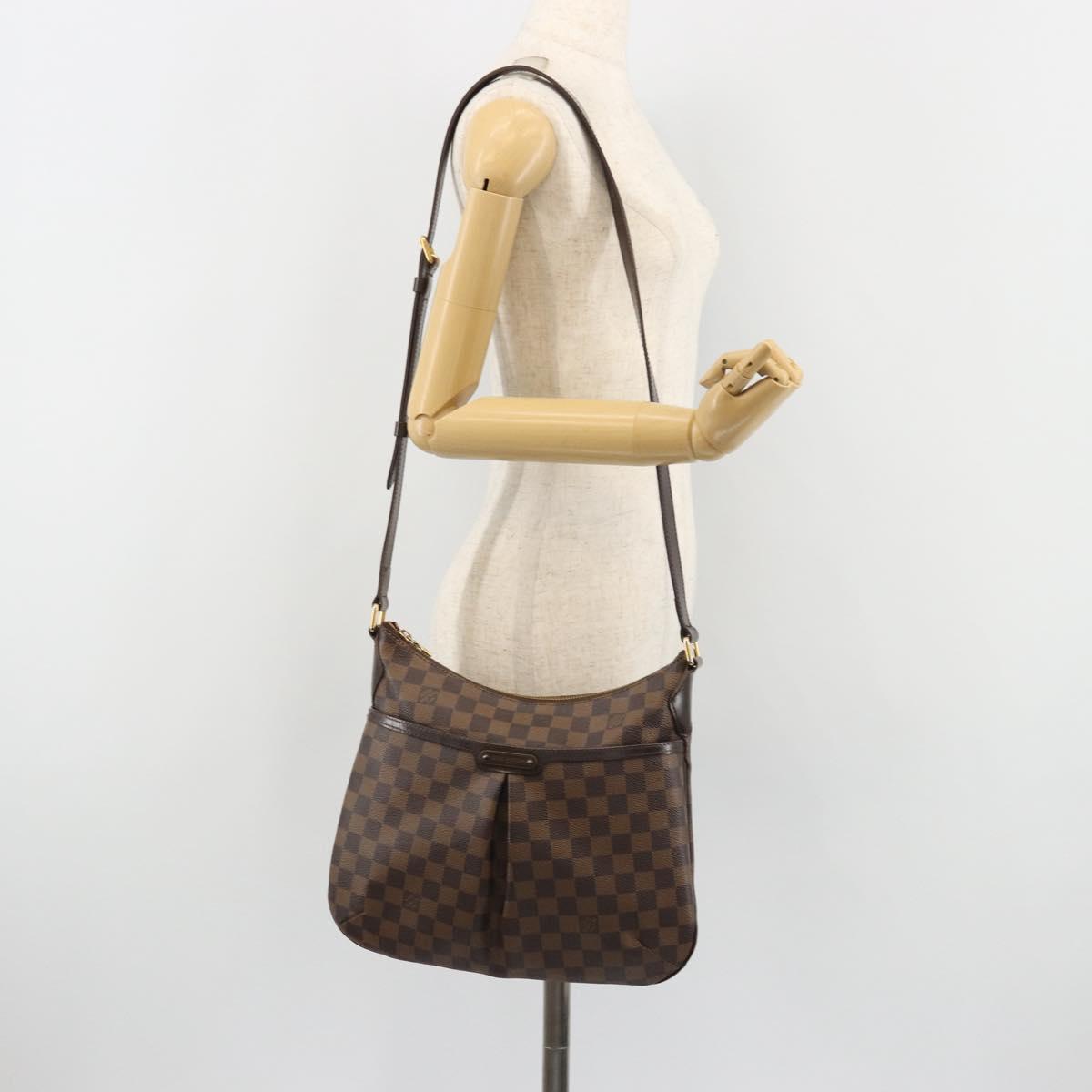 LOUIS VUITTON Damier Ebene Bloomsbury PM Shoulder Bag N42251 LV Auth ar14007